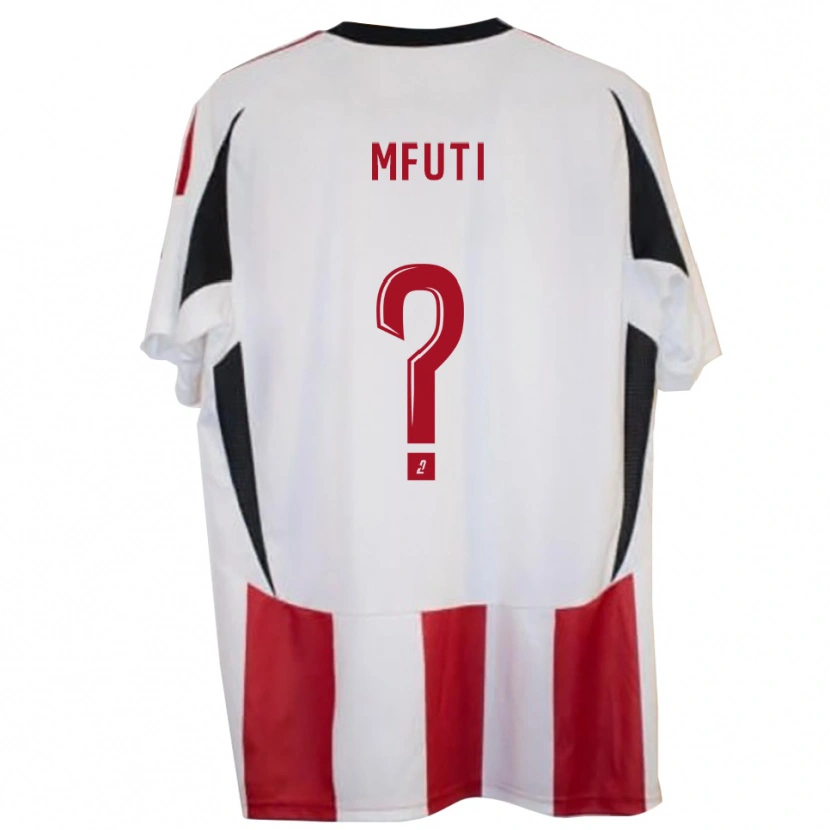 Danxen Niño Camiseta Dorian Mfuti #0 Rojo Azul 1ª Equipación 2025/26 La Camisa México