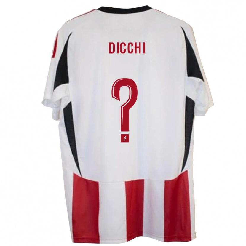 Danxen Niño Camiseta Gianni Dicchi #0 Rojo Azul 1ª Equipación 2025/26 La Camisa México