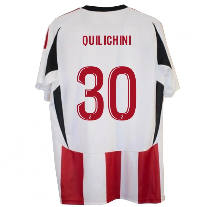 Danxen Niño Camiseta Ghjuvanni Quilichini #30 Rojo Azul 1ª Equipación 2025/26 La Camisa México