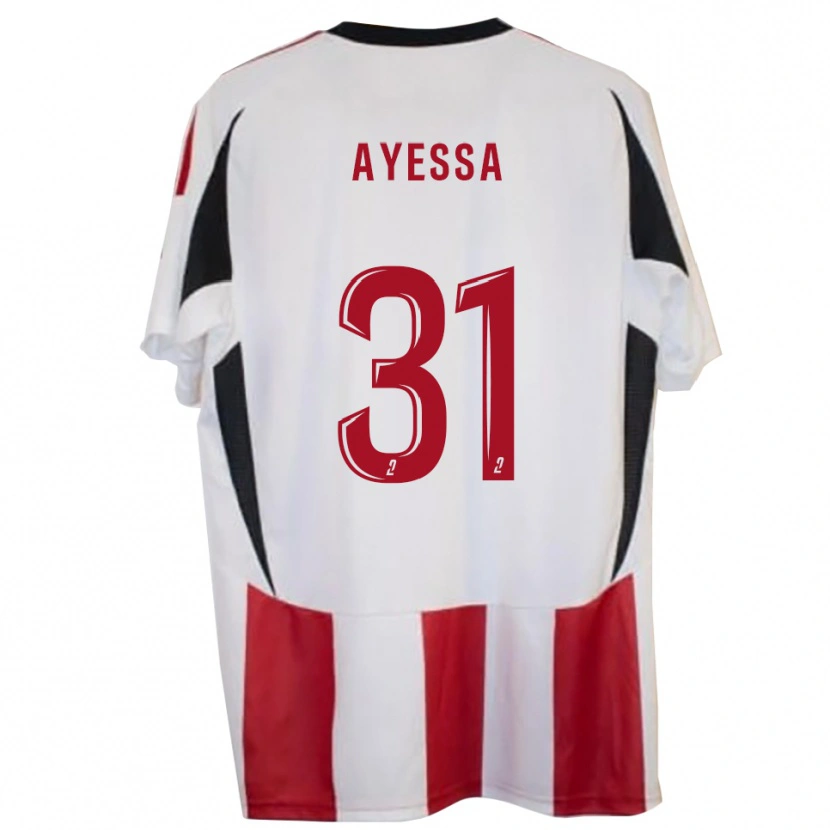 Danxen Niño Camiseta Jésah Ayessa #31 Rojo Azul 1ª Equipación 2025/26 La Camisa México