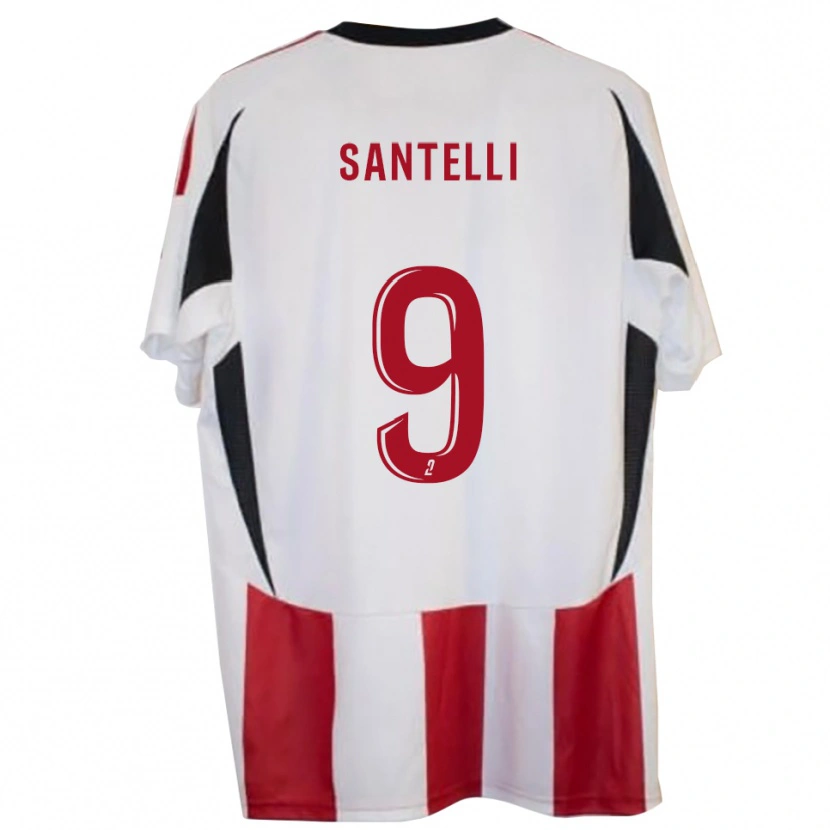 Danxen Niño Camiseta Benjamin Santelli #9 Rojo Azul 1ª Equipación 2025/26 La Camisa México