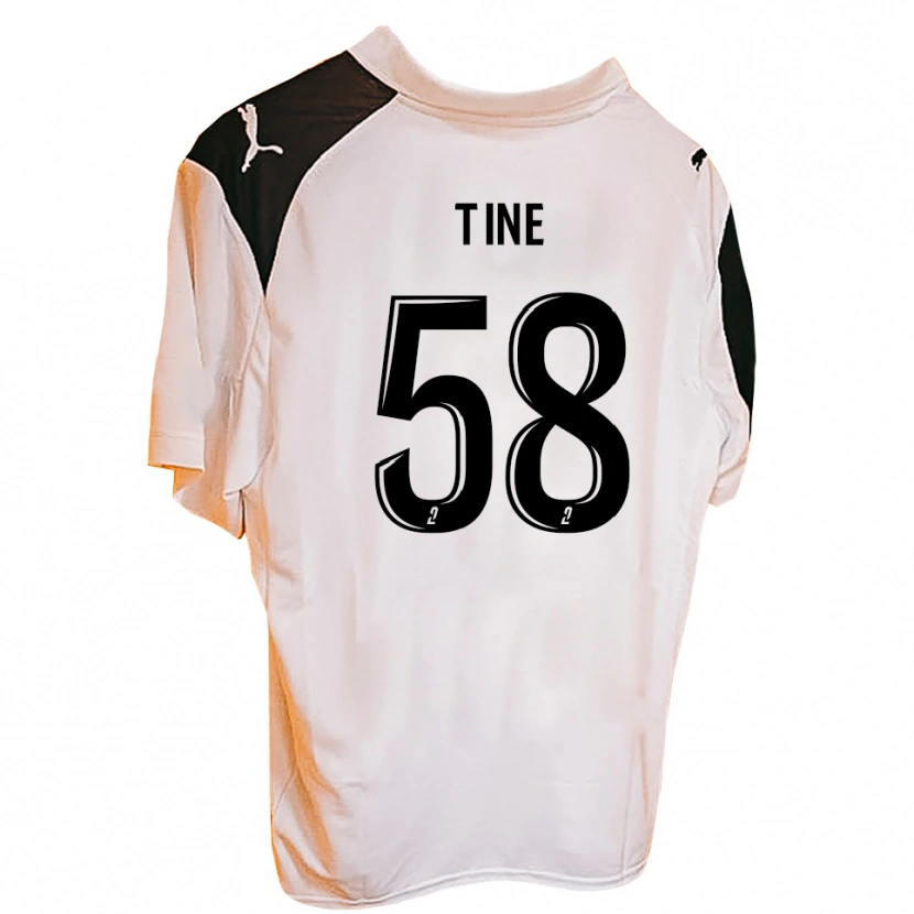 Danxen Niño Camiseta Mactar Tine #58 Negro Blanco 1ª Equipación 2025/26 La Camisa México