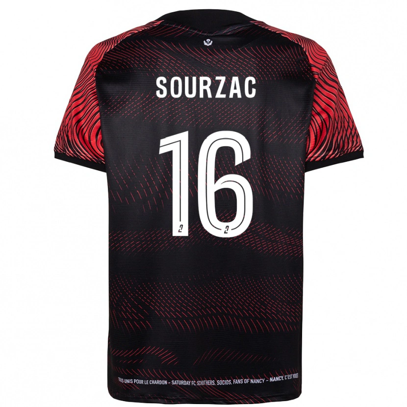Danxen Niño Camiseta Martin Sourzac #16 Blanco Rojo 1ª Equipación 2025/26 La Camisa México