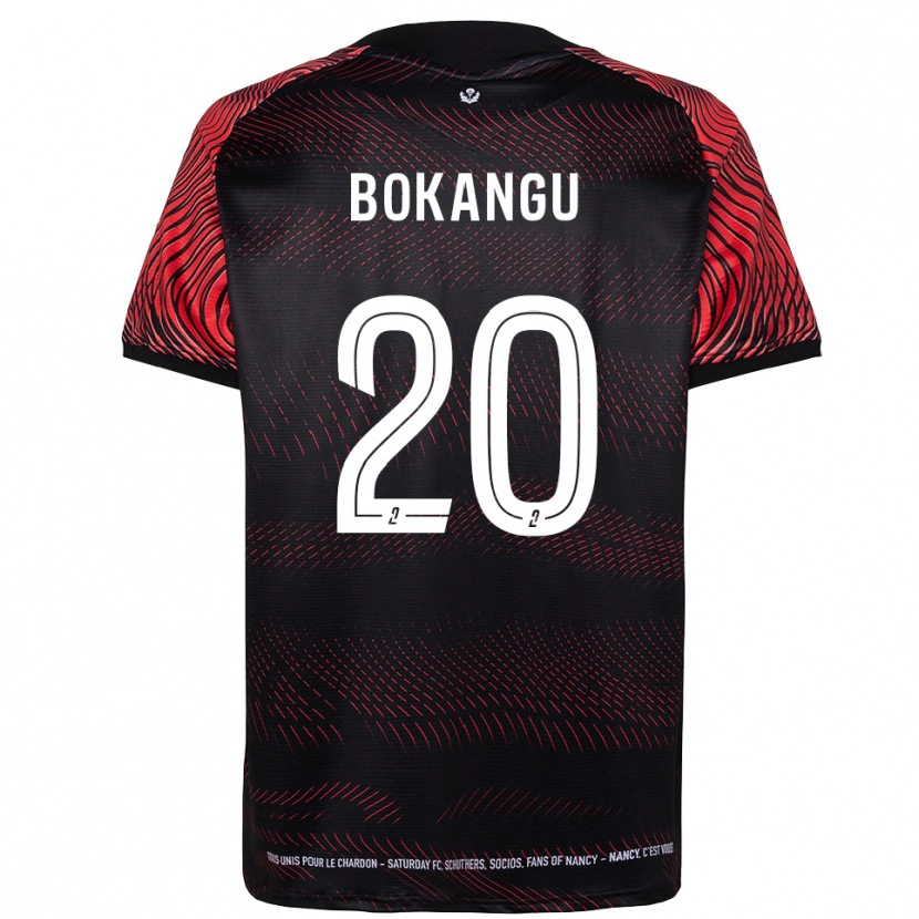 Danxen Niño Camiseta Brandon Bokangu #20 Blanco Rojo 1ª Equipación 2025/26 La Camisa México
