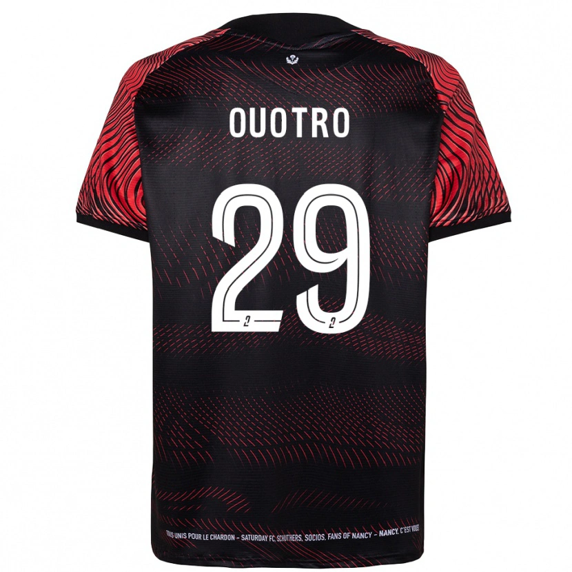 Danxen Niño Camiseta Patrick Ouotro #29 Blanco Rojo 1ª Equipación 2025/26 La Camisa México