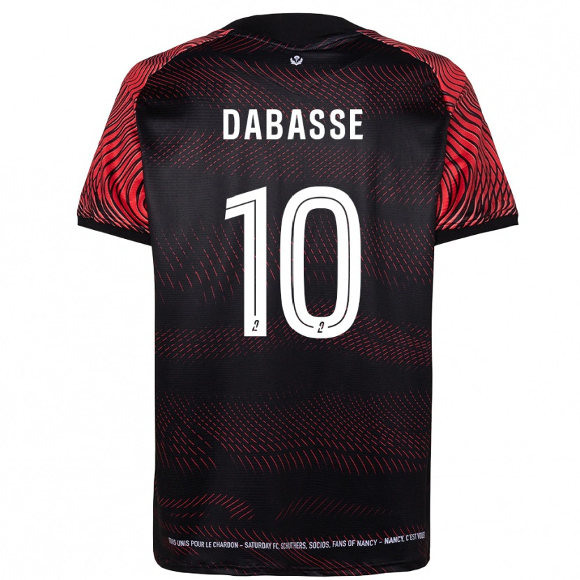 Danxen Niño Camiseta Adrian Dabasse #10 Blanco Rojo 1ª Equipación 2025/26 La Camisa México