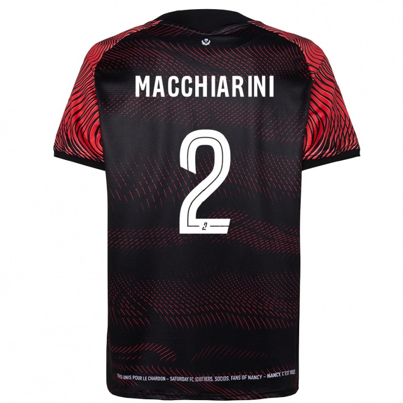 Danxen Niño Camiseta Matéo Macchiarini #2 Blanco Rojo 1ª Equipación 2025/26 La Camisa México
