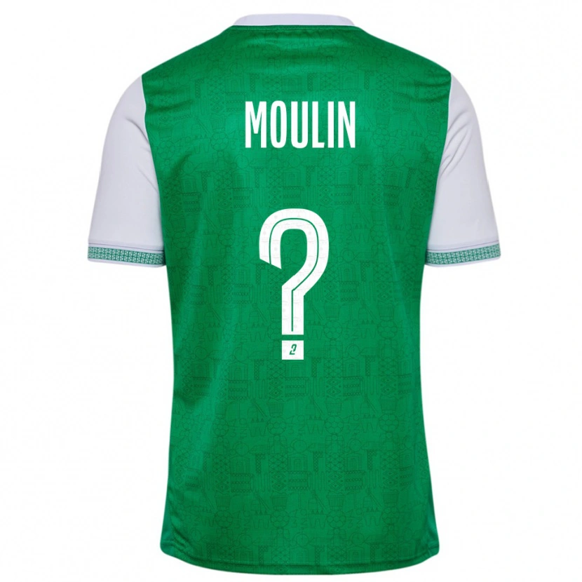Danxen Niño Camiseta Noah Moulin #0 Verde Blanco 1ª Equipación 2025/26 La Camisa México
