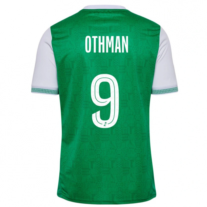 Danxen Niño Camiseta Jibril Othman #9 Verde Blanco 1ª Equipación 2025/26 La Camisa México