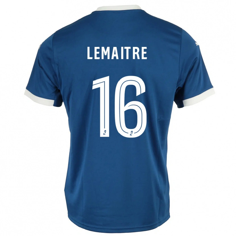 Danxen Niño Camiseta Nicolas Lemaître #16 Azul Blanco 1ª Equipación 2025/26 La Camisa México