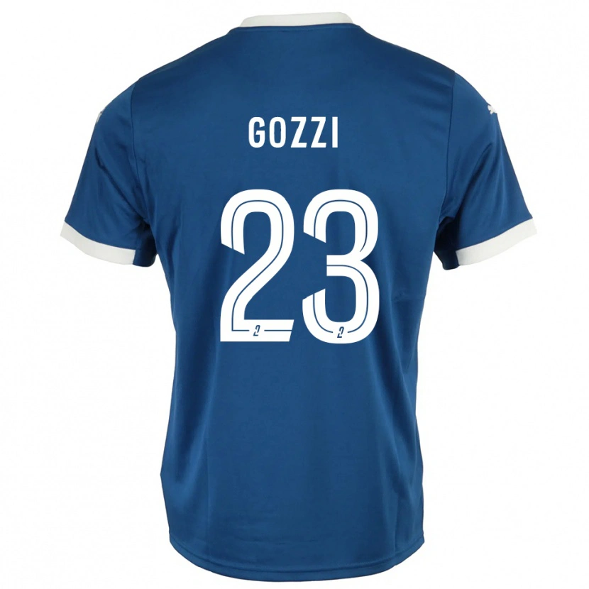 Danxen Niño Camiseta Paolo Gozzi #23 Azul Blanco 1ª Equipación 2025/26 La Camisa México