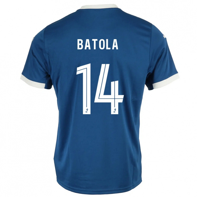 Danxen Niño Camiseta Christ Batola #14 Azul Blanco 1ª Equipación 2025/26 La Camisa México
