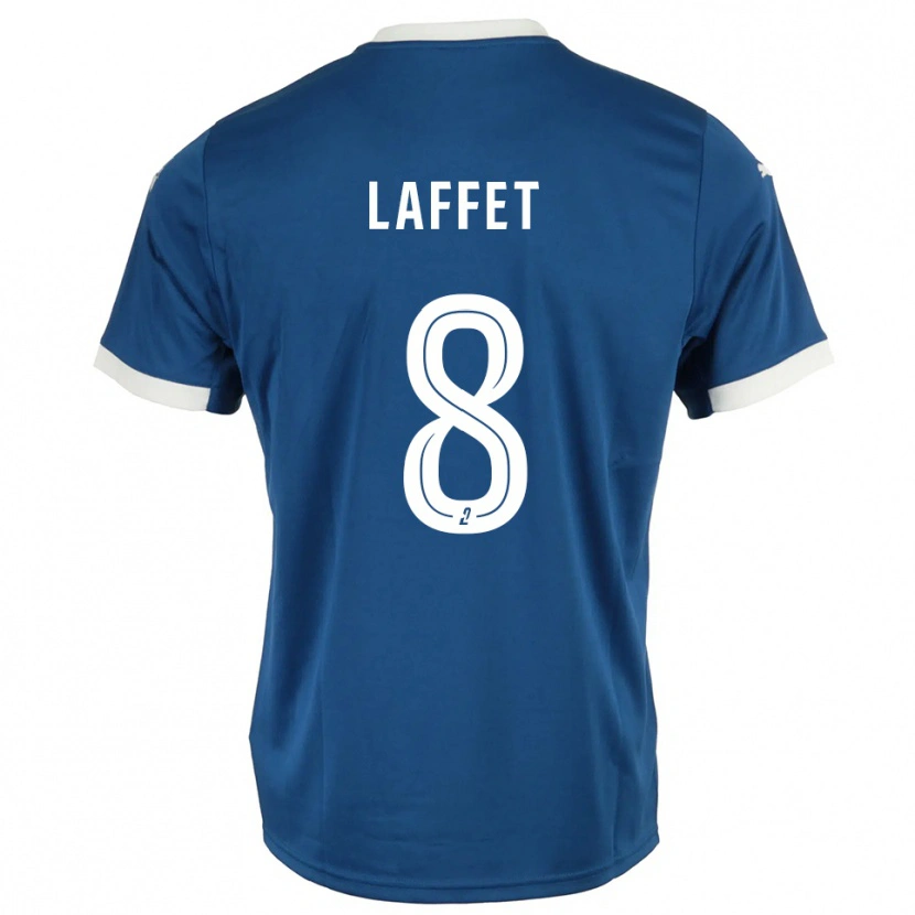 Danxen Niño Camiseta Yves Laffet #8 Azul Blanco 1ª Equipación 2025/26 La Camisa México