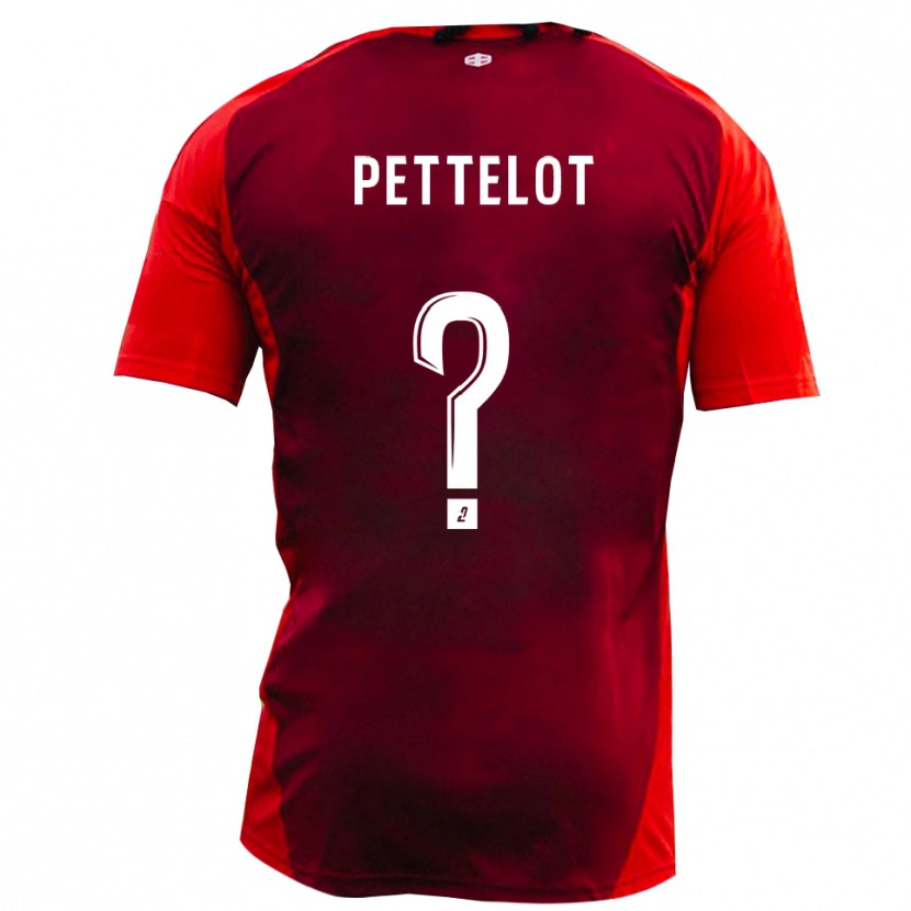 Danxen Niño Camiseta Ilan Pettelot #0 Rojo Borgoña 1ª Equipación 2025/26 La Camisa México