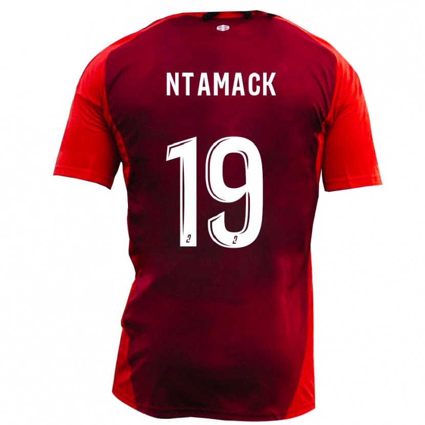 Danxen Niño Camiseta Samuel Ntamack #19 Rojo Borgoña 1ª Equipación 2025/26 La Camisa México