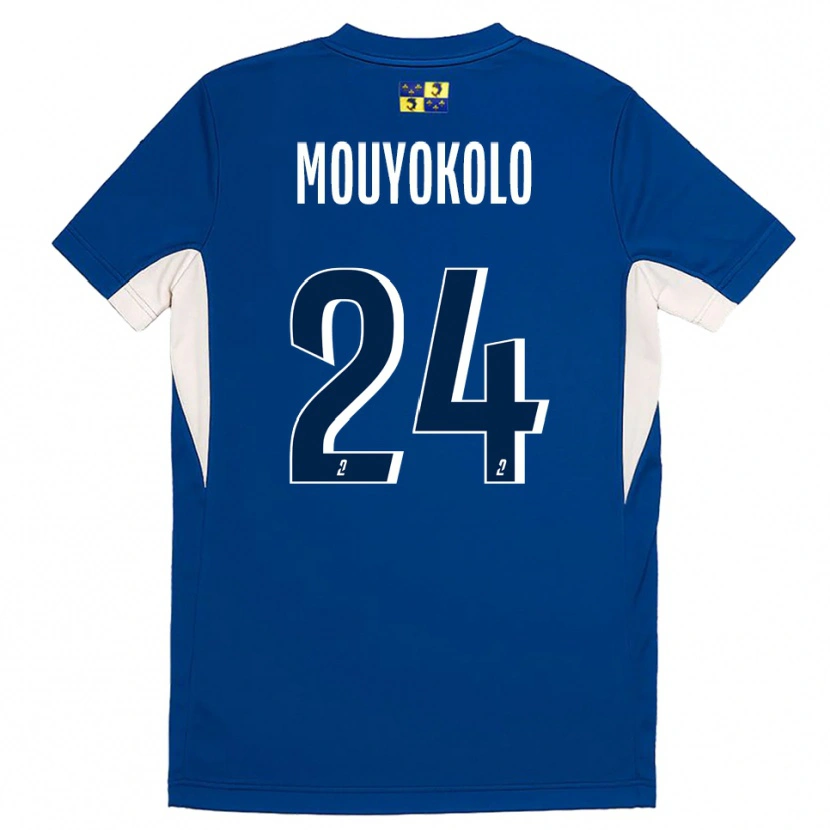 Danxen Niño Camiseta Loris Mouyokolo #24 Azul Azul Marino 1ª Equipación 2025/26 La Camisa México