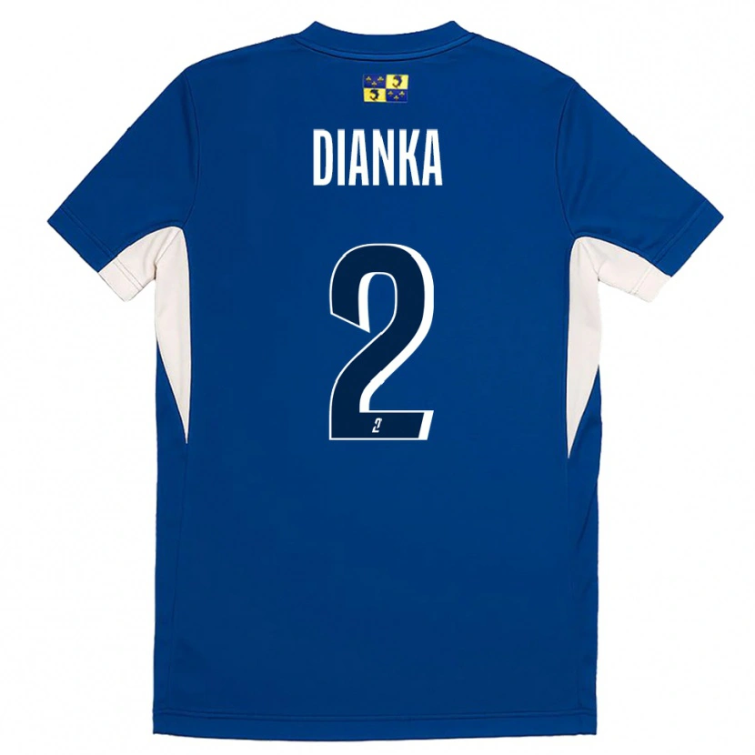 Danxen Niño Camiseta Djibril Dianka #2 Azul Azul Marino 1ª Equipación 2025/26 La Camisa México