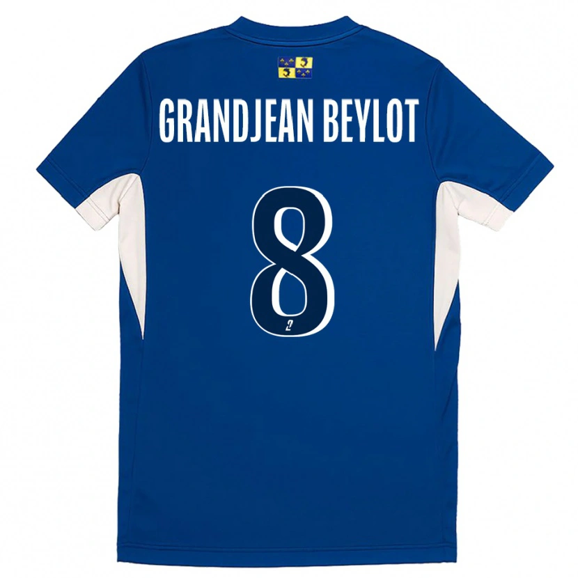 Danxen Niño Camiseta Louise Grandjean Beylot #8 Azul Azul Marino 1ª Equipación 2025/26 La Camisa México