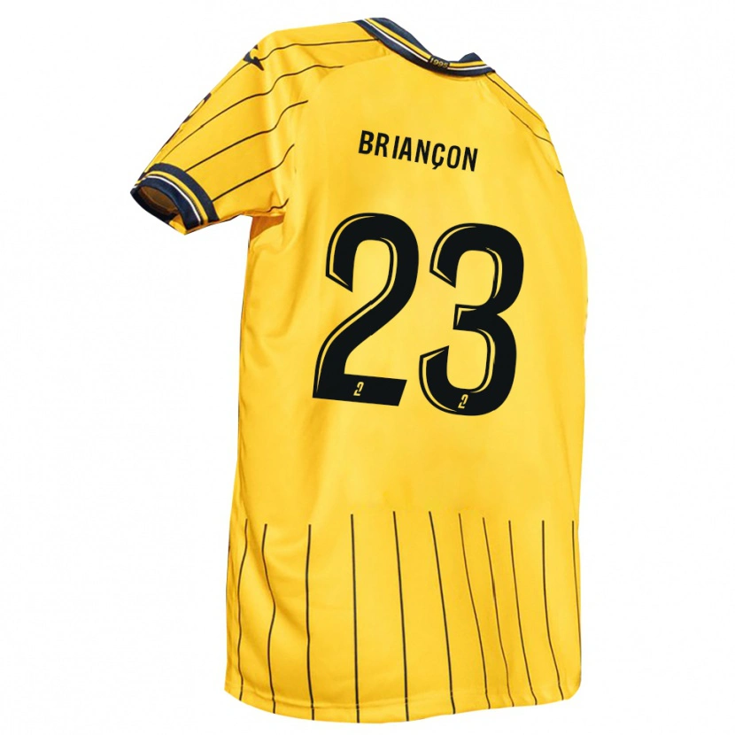 Danxen Niño Camiseta Anthony Briançon #23 Amarillo Azul Marino 1ª Equipación 2025/26 La Camisa México
