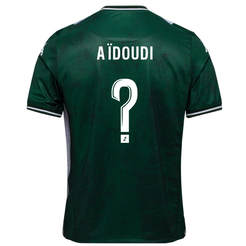 Danxen Niño Camiseta Karim Aïdoudi #0 Verde Blanco 1ª Equipación 2025/26 La Camisa México