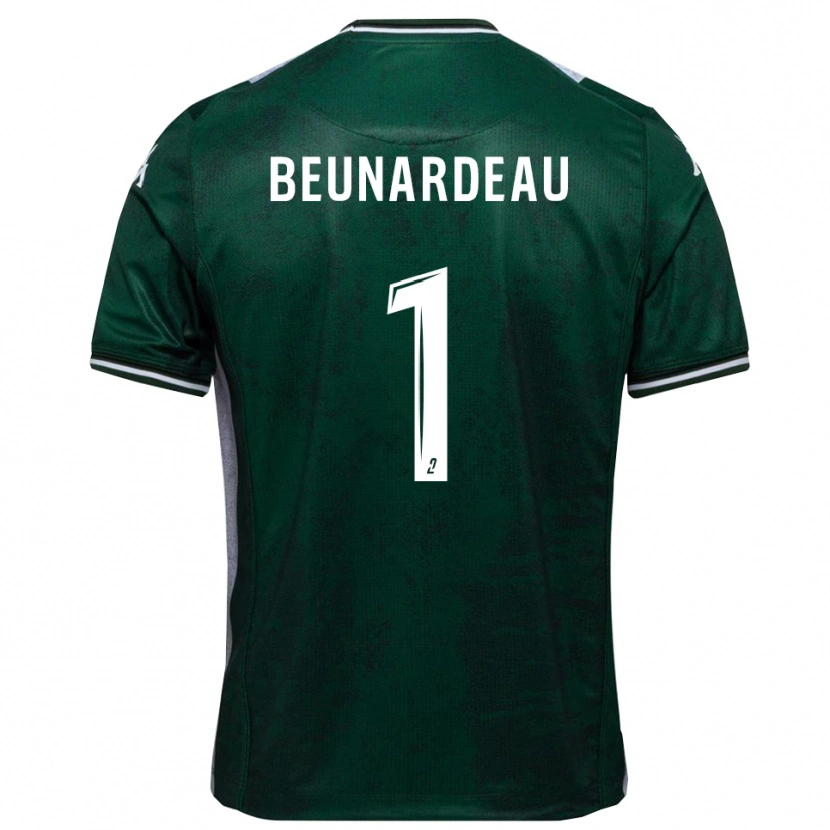 Danxen Niño Camiseta Quentin Beunardeau #1 Verde Blanco 1ª Equipación 2025/26 La Camisa México