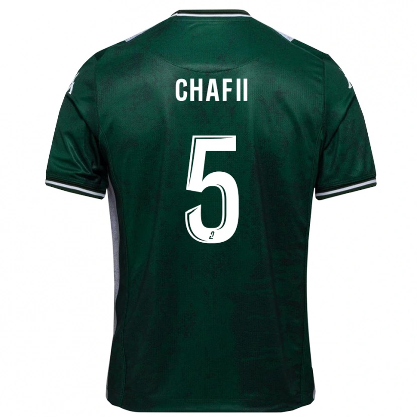 Danxen Niño Camiseta Mehdi Chafii #5 Verde Blanco 1ª Equipación 2025/26 La Camisa México