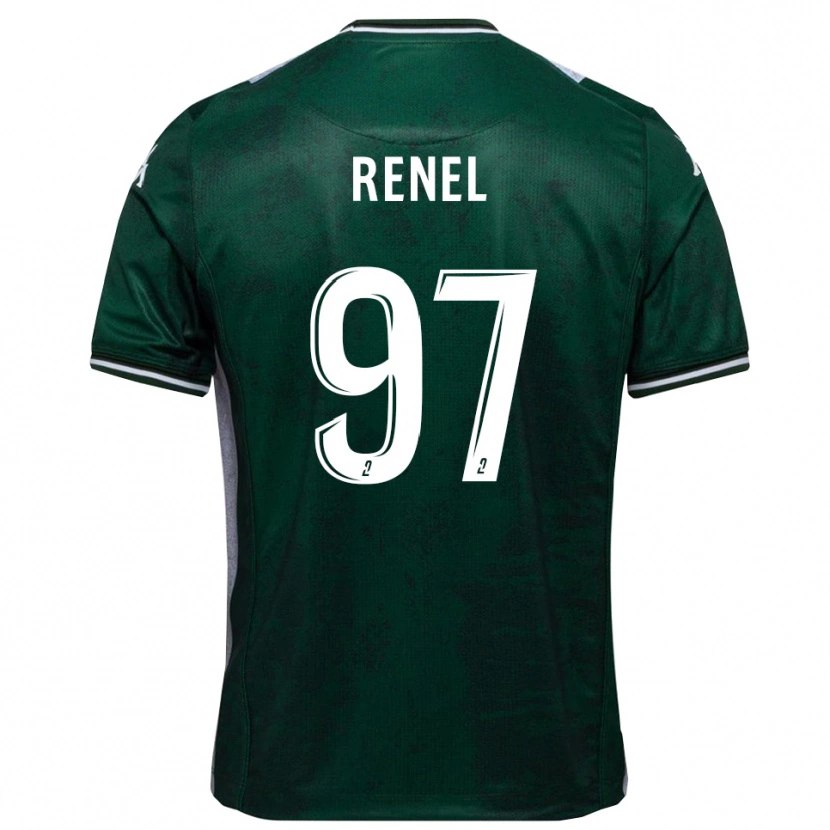 Danxen Niño Camiseta Samuel Renel #97 Verde Blanco 1ª Equipación 2025/26 La Camisa México
