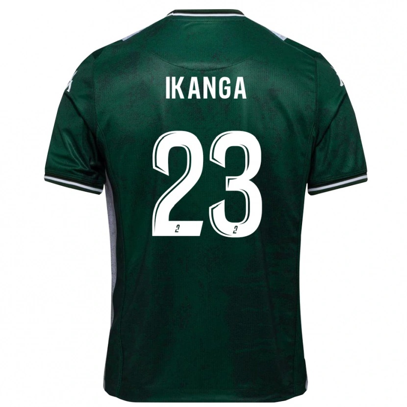Danxen Niño Camiseta Jovany Ikanga #23 Verde Blanco 1ª Equipación 2025/26 La Camisa México