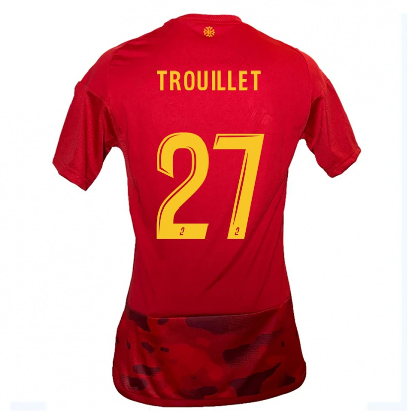 Danxen Niño Camiseta Alexis Trouillet #27 Rojo Amarillo 1ª Equipación 2025/26 La Camisa México