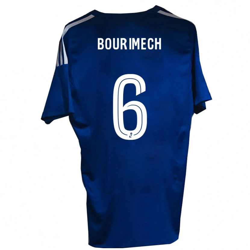 Danxen Niño Camiseta Ilyes Bourimech #6 Azul Blanco 1ª Equipación 2025/26 La Camisa México