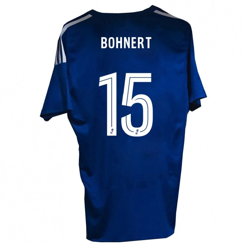 Danxen Niño Camiseta Florian Bohnert #15 Azul Blanco 1ª Equipación 2025/26 La Camisa México