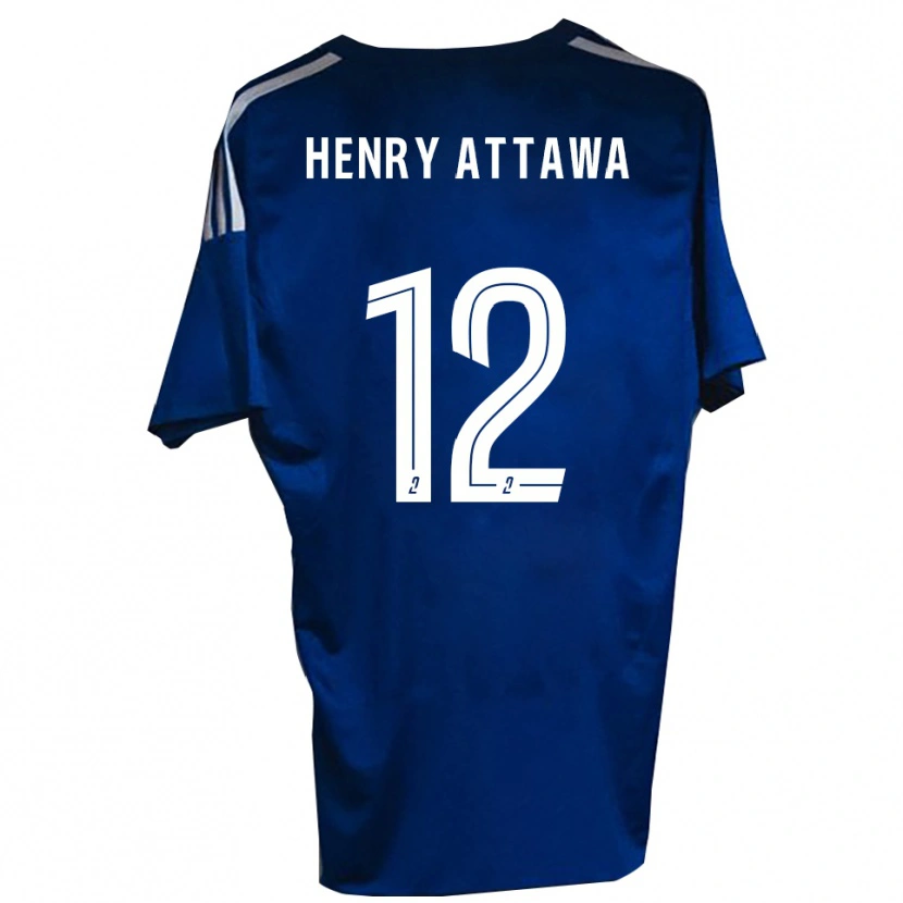 Danxen Niño Camiseta Yoel Henry Attawa #12 Azul Blanco 1ª Equipación 2025/26 La Camisa México