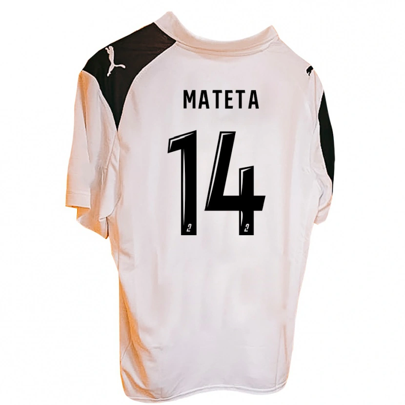 Danxen Niño Camiseta Aristide Mateta #14 Naranja Negro 1ª Equipación 2025/26 La Camisa México
