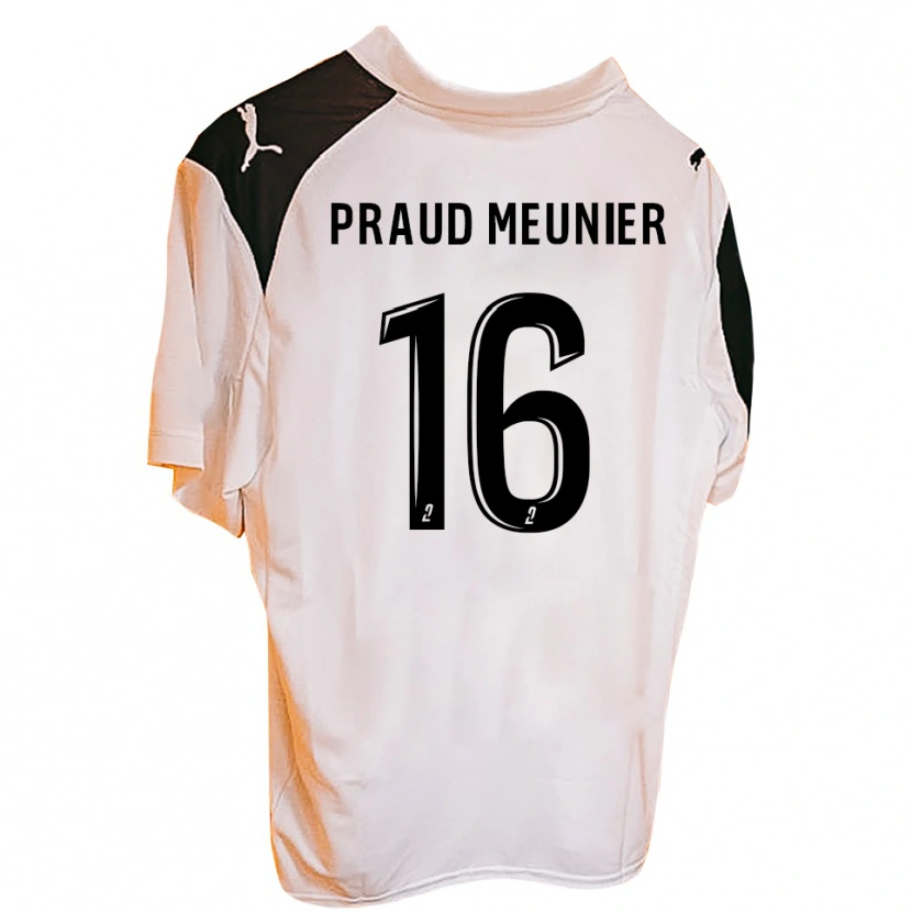 Danxen Niño Camiseta Nolhan Praud Meunier #16 Naranja Negro 1ª Equipación 2025/26 La Camisa México