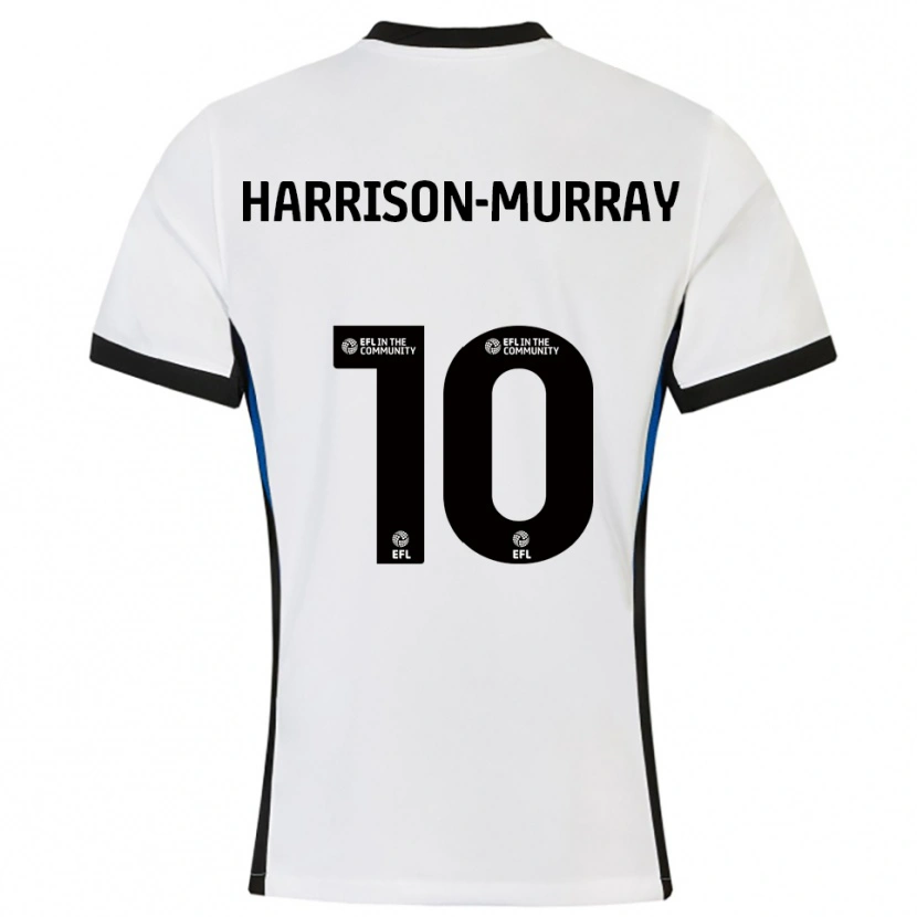 Danxen Niño Camiseta Christie Harrison-Murray #10 Blanco Azul 2ª Equipación 2025/26 La Camisa México