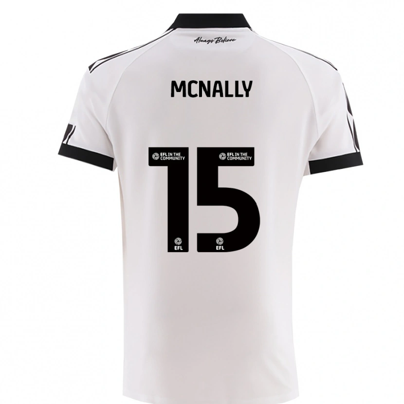 Danxen Niño Camiseta Luke Mcnally #15 Blanco Negro 2ª Equipación 2025/26 La Camisa México