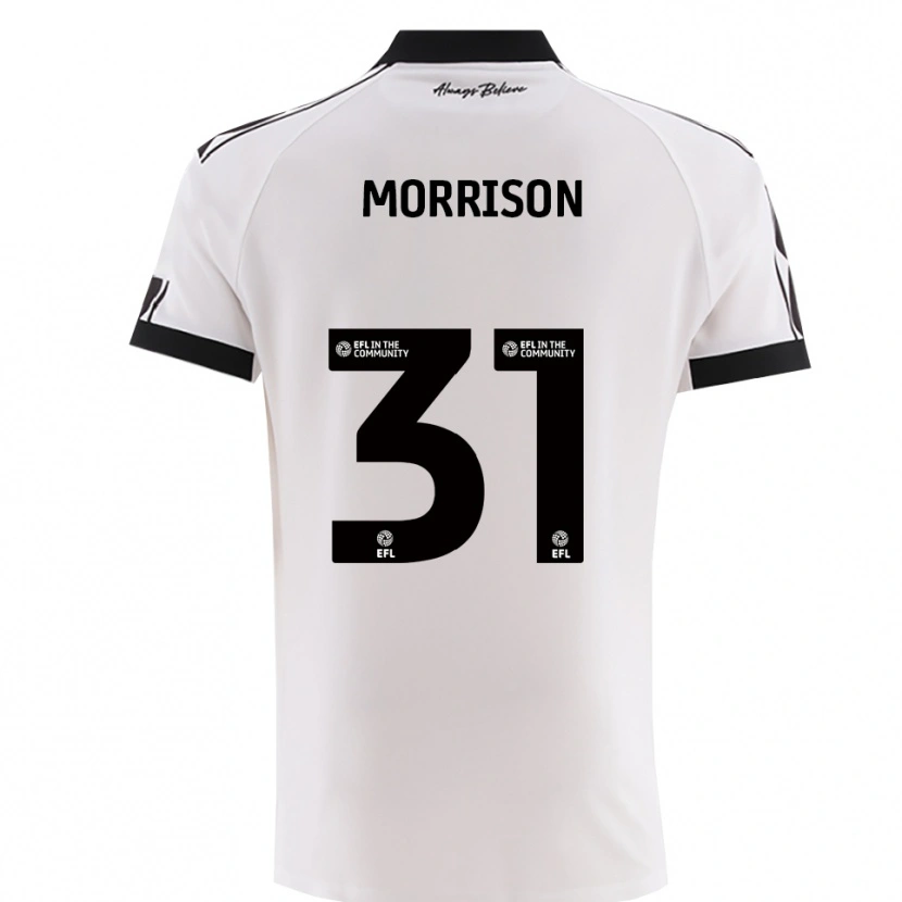 Danxen Niño Camiseta Elijah Morrison #31 Blanco Negro 2ª Equipación 2025/26 La Camisa México