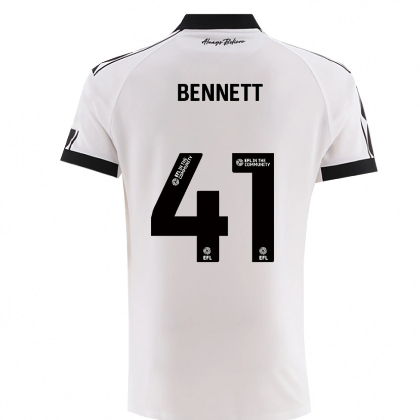 Danxen Niño Camiseta Harley Bennett #41 Blanco Negro 2ª Equipación 2025/26 La Camisa México