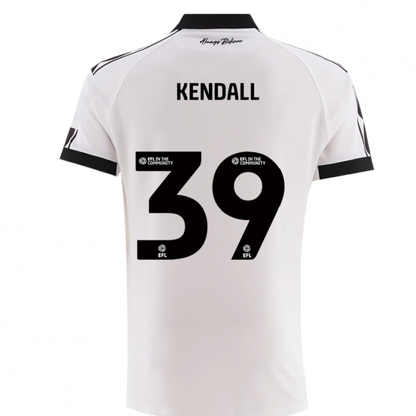 Danxen Niño Camiseta Maya Kendall #39 Blanco Negro 2ª Equipación 2025/26 La Camisa México