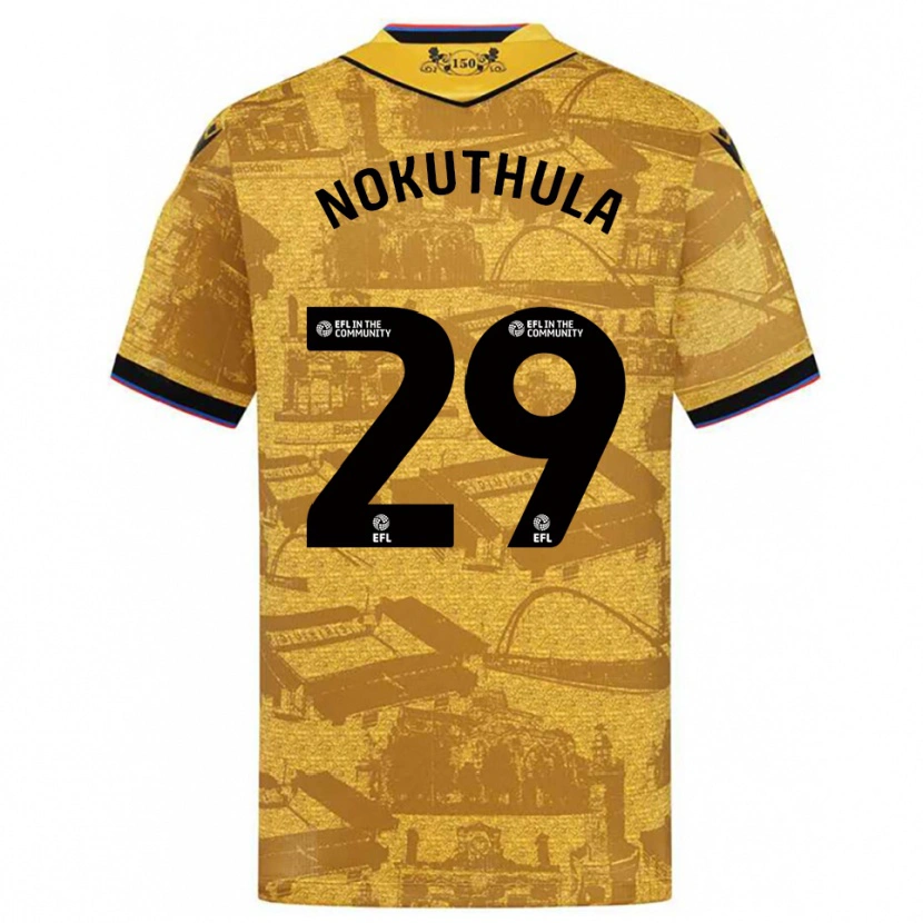 Danxen Niño Camiseta Faith Nokuthula #29 Oro Negro 2ª Equipación 2025/26 La Camisa México