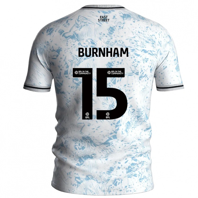 Danxen Niño Camiseta Shia-Lee Burnham #15 Blanco Azul Celeste 2ª Equipación 2025/26 La Camisa México