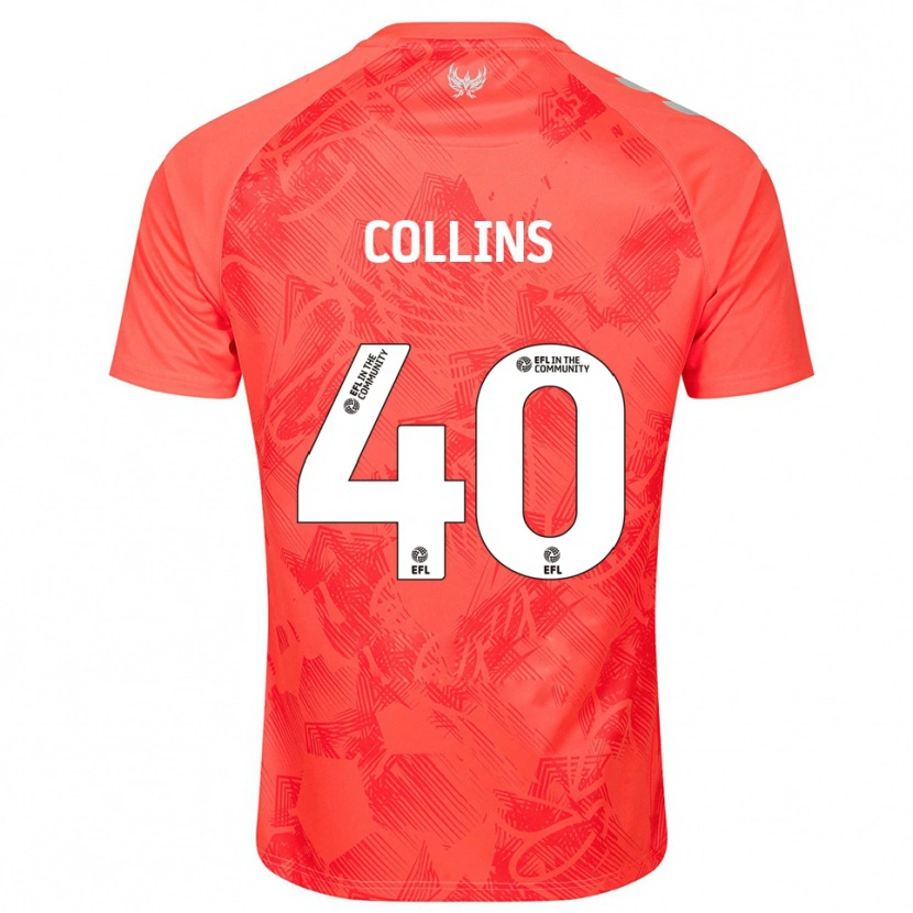 Danxen Niño Camiseta Brad Collins #40 Naranja Blanco 2ª Equipación 2025/26 La Camisa México