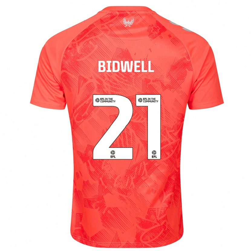 Danxen Niño Camiseta Jake Bidwell #21 Naranja Blanco 2ª Equipación 2025/26 La Camisa México