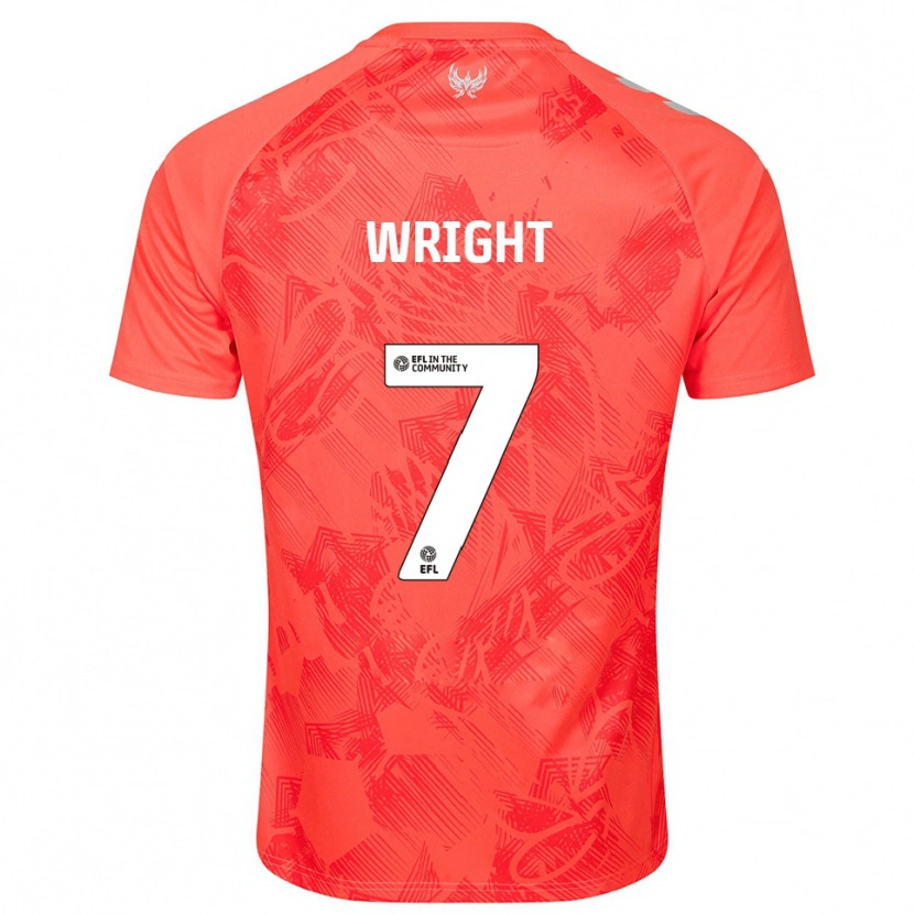 Danxen Niño Camiseta Alfie Wright #7 Naranja Blanco 2ª Equipación 2025/26 La Camisa México