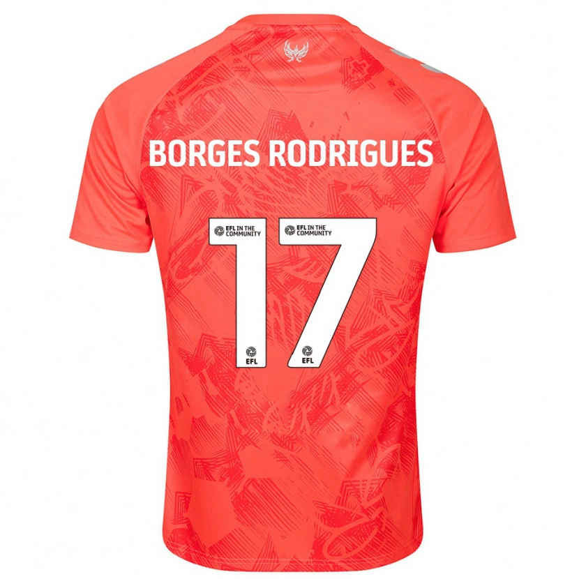 Danxen Niño Camiseta Raphael Borges Rodrigues #17 Naranja Blanco 2ª Equipación 2025/26 La Camisa México