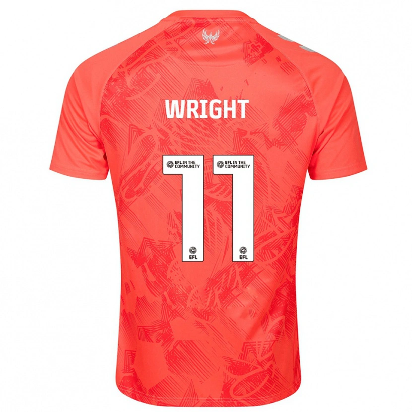 Danxen Niño Camiseta Haji Wright #11 Naranja Blanco 2ª Equipación 2025/26 La Camisa México