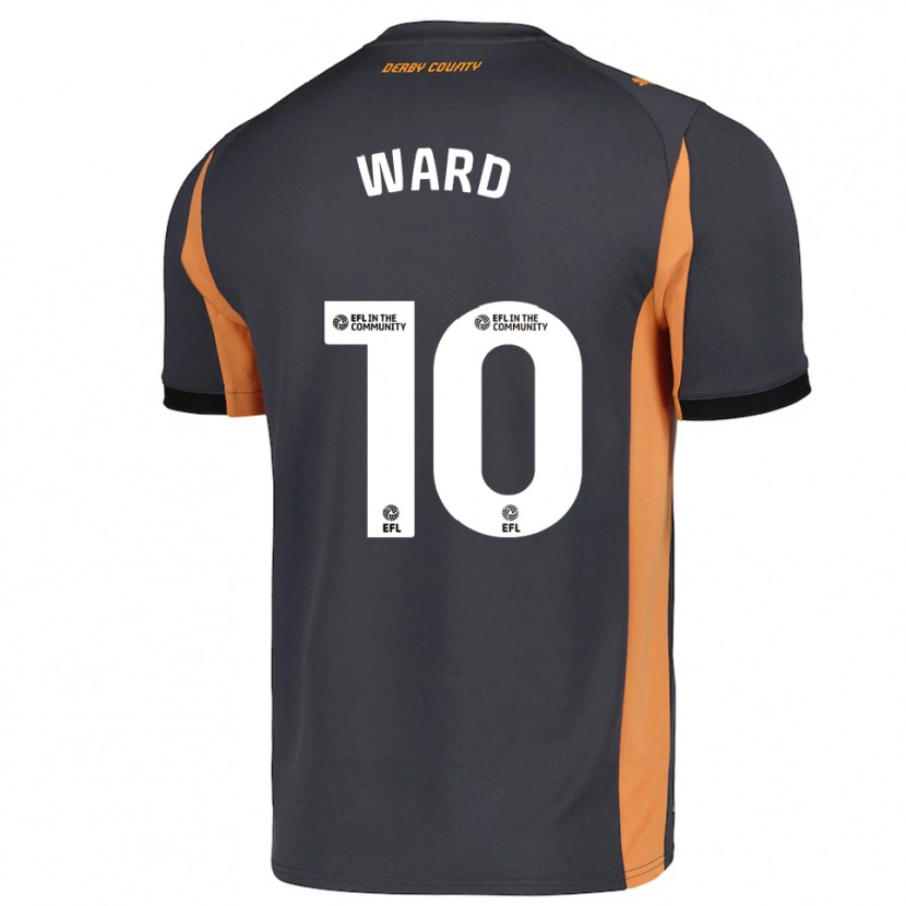 Danxen Niño Camiseta Hannah Ward #10 Gris Naranja Negro 2ª Equipación 2025/26 La Camisa México