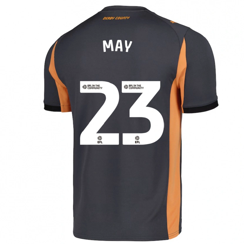 Danxen Niño Camiseta Rebecca May #23 Gris Naranja Negro 2ª Equipación 2025/26 La Camisa México