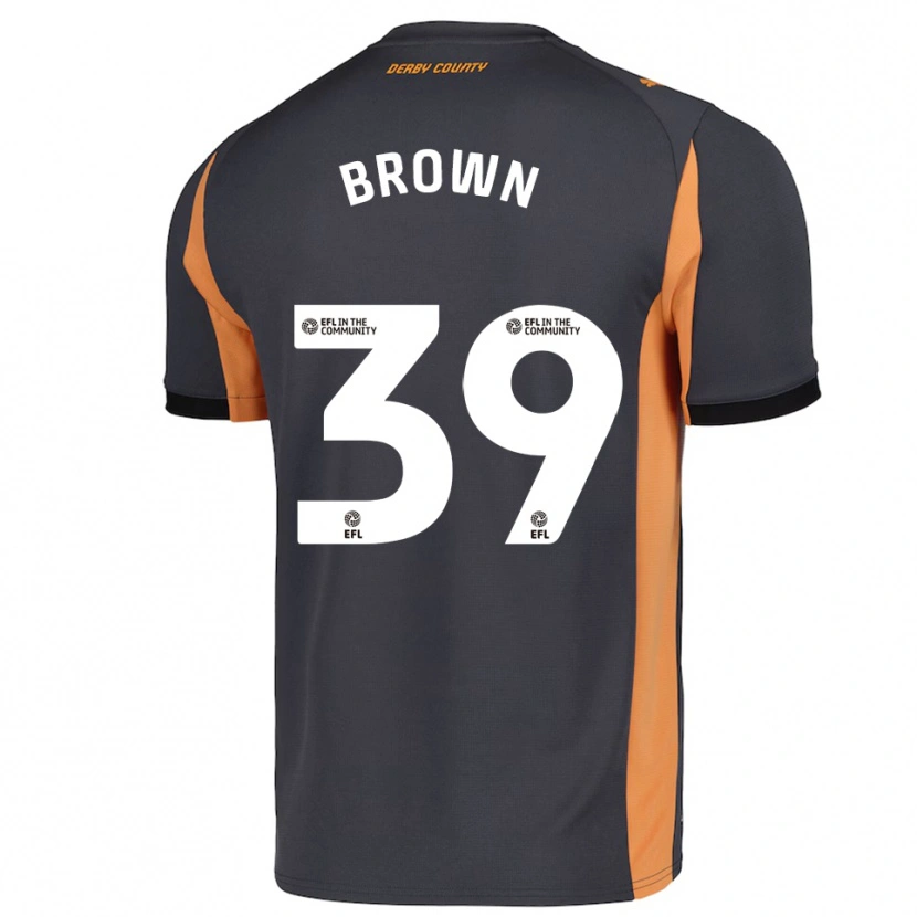 Danxen Niño Camiseta Dajaune Brown #39 Gris Naranja Negro 2ª Equipación 2025/26 La Camisa México