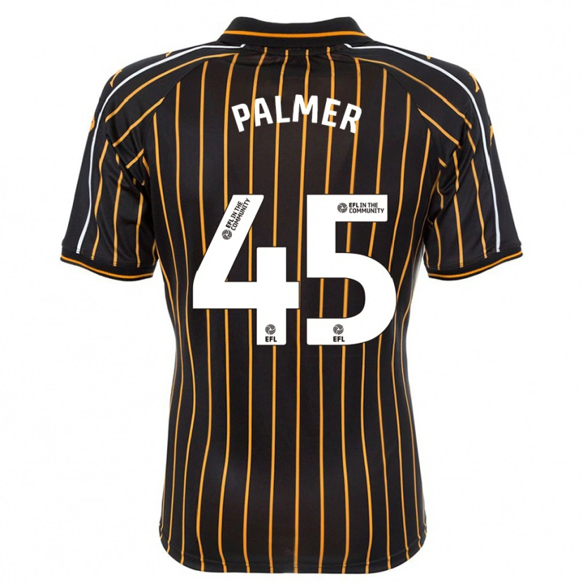 Danxen Niño Camiseta Kasey Palmer #45 Blanco Negro 2ª Equipación 2025/26 La Camisa México